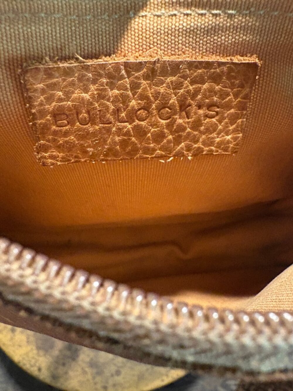 IL Bisonte Vintage Purse Wanny Di Filippo Pebbled Caramel Tan Leather Crossbody - Picture 7 of 7